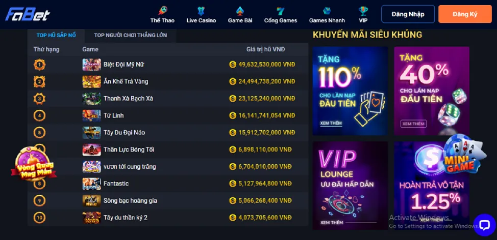 Cấp độ VIP Đồng clb88 slot